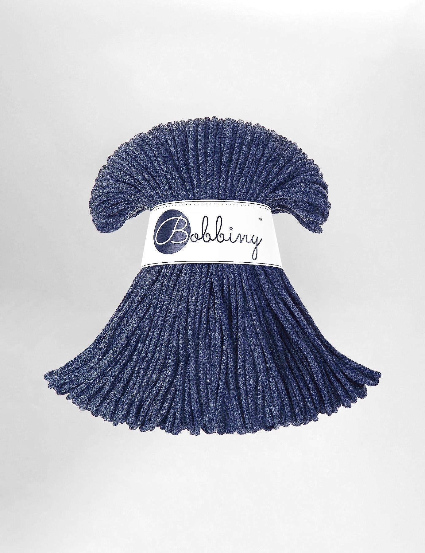 Bobbiny Jeans 3mm Braided Macrame Cord (100m)