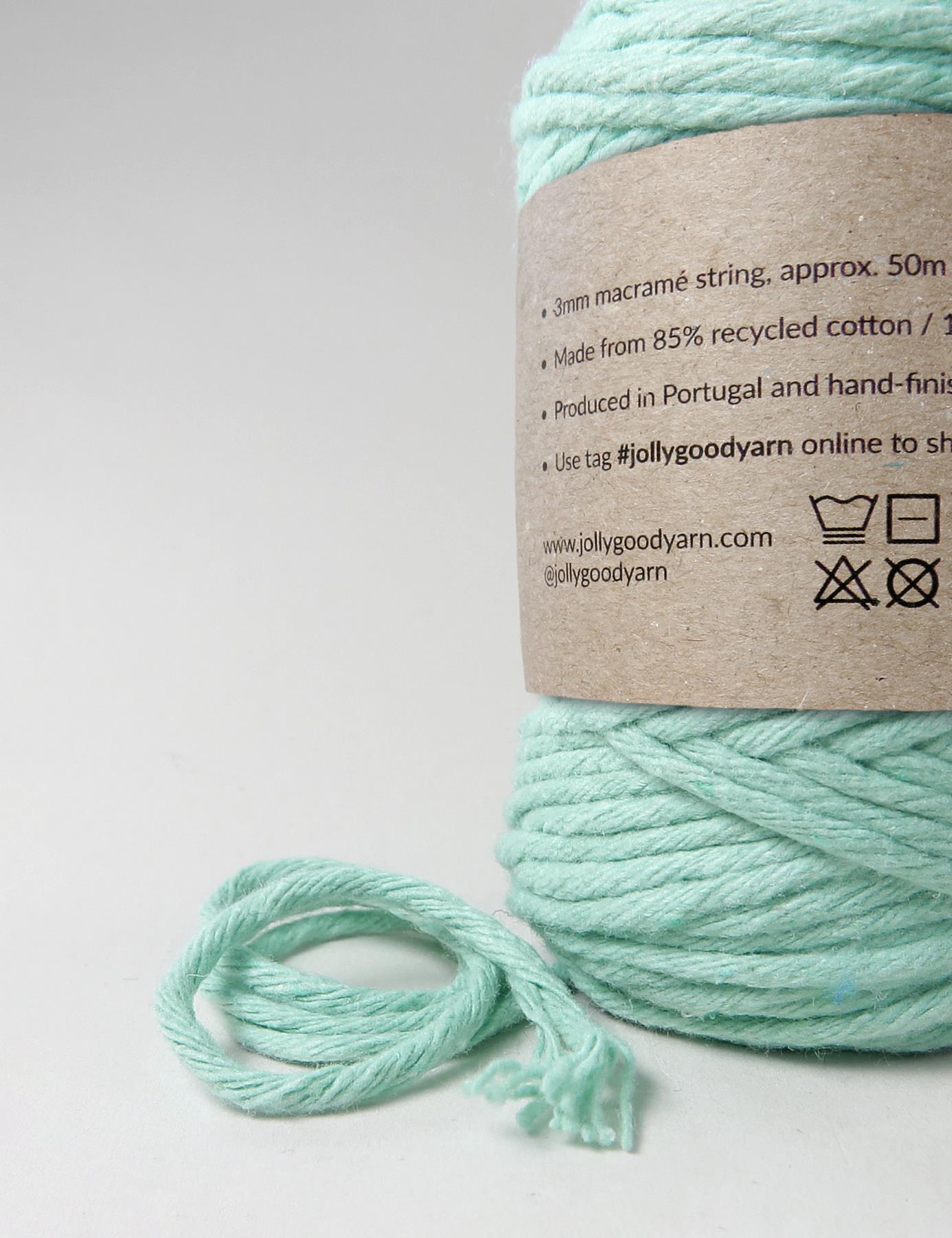 Pennymoor Mint 3mm Macrame Cord (125g)