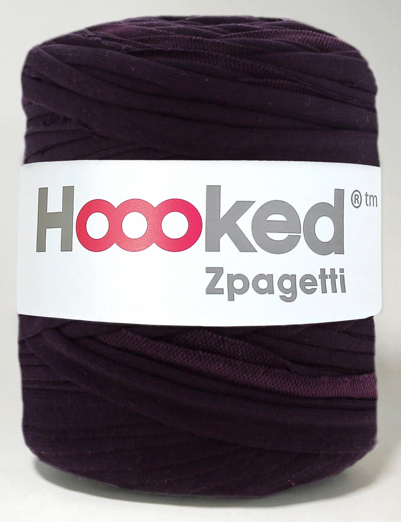 Recycled textile yarn - colour dark purple
