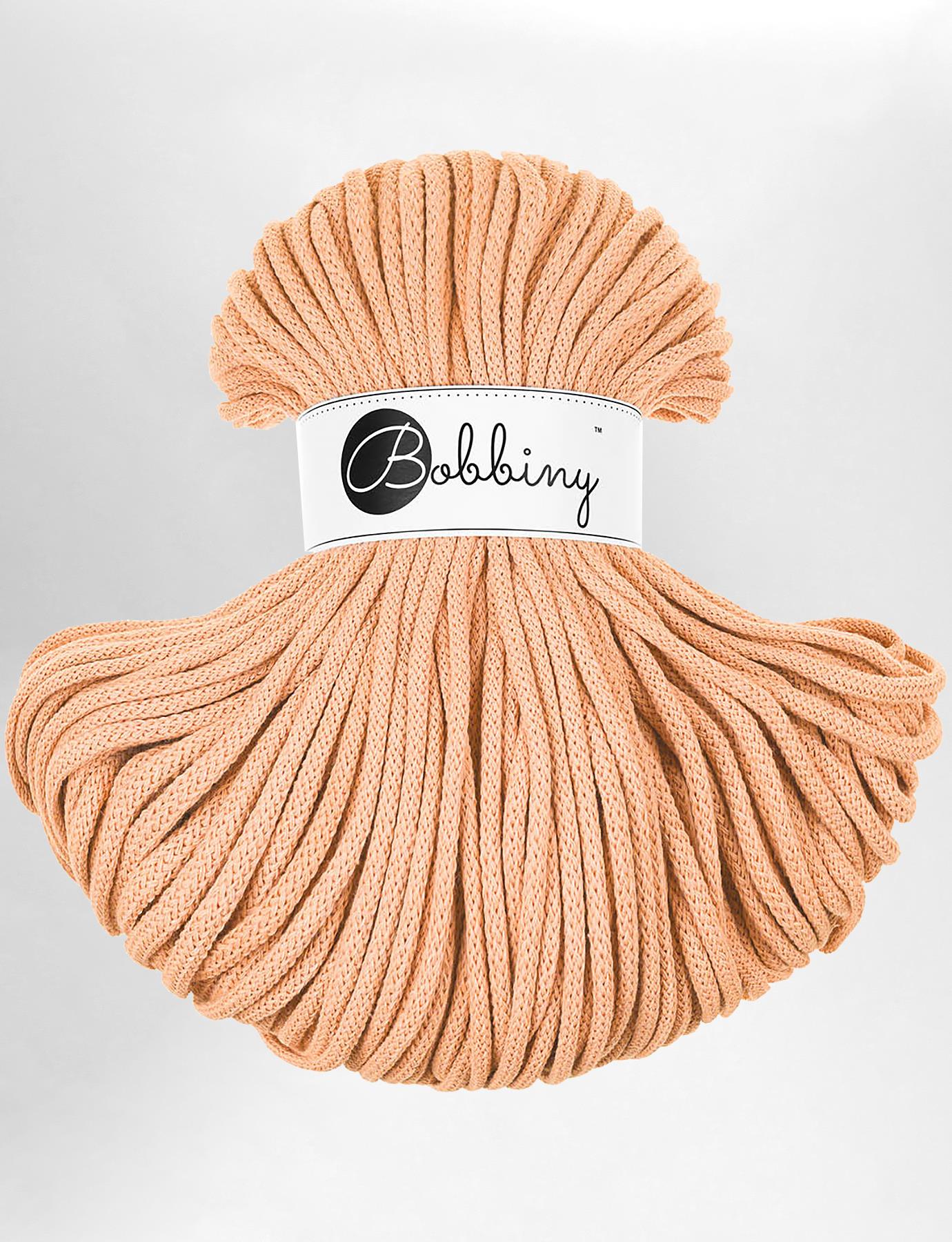 Bobbiny Peach Fuzz 5mm Braided Macrame Cord (100m)