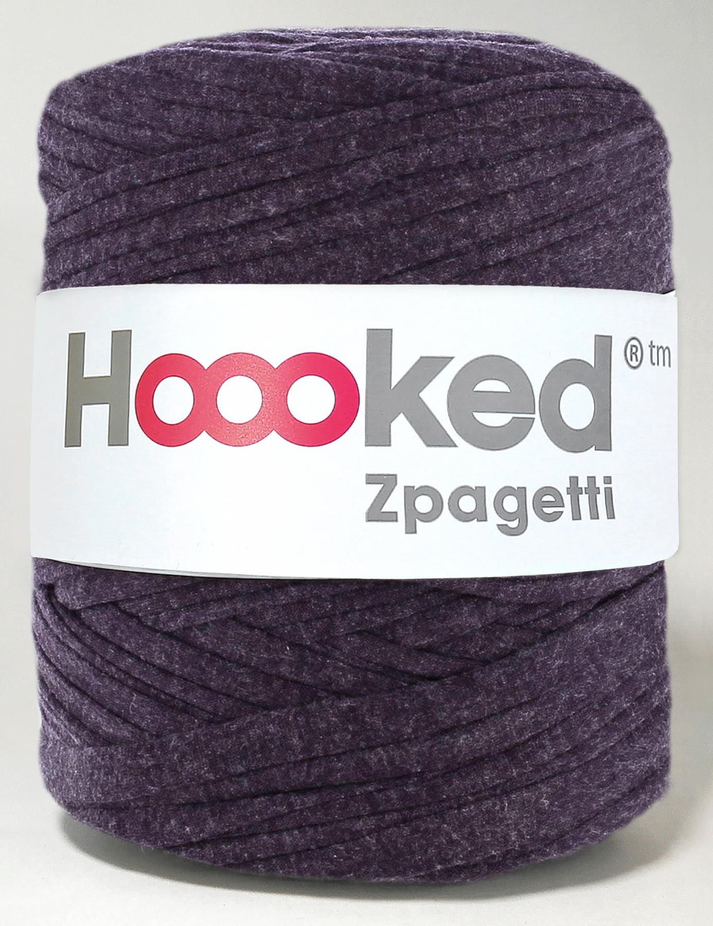 Recycled textile yarn - colour purple