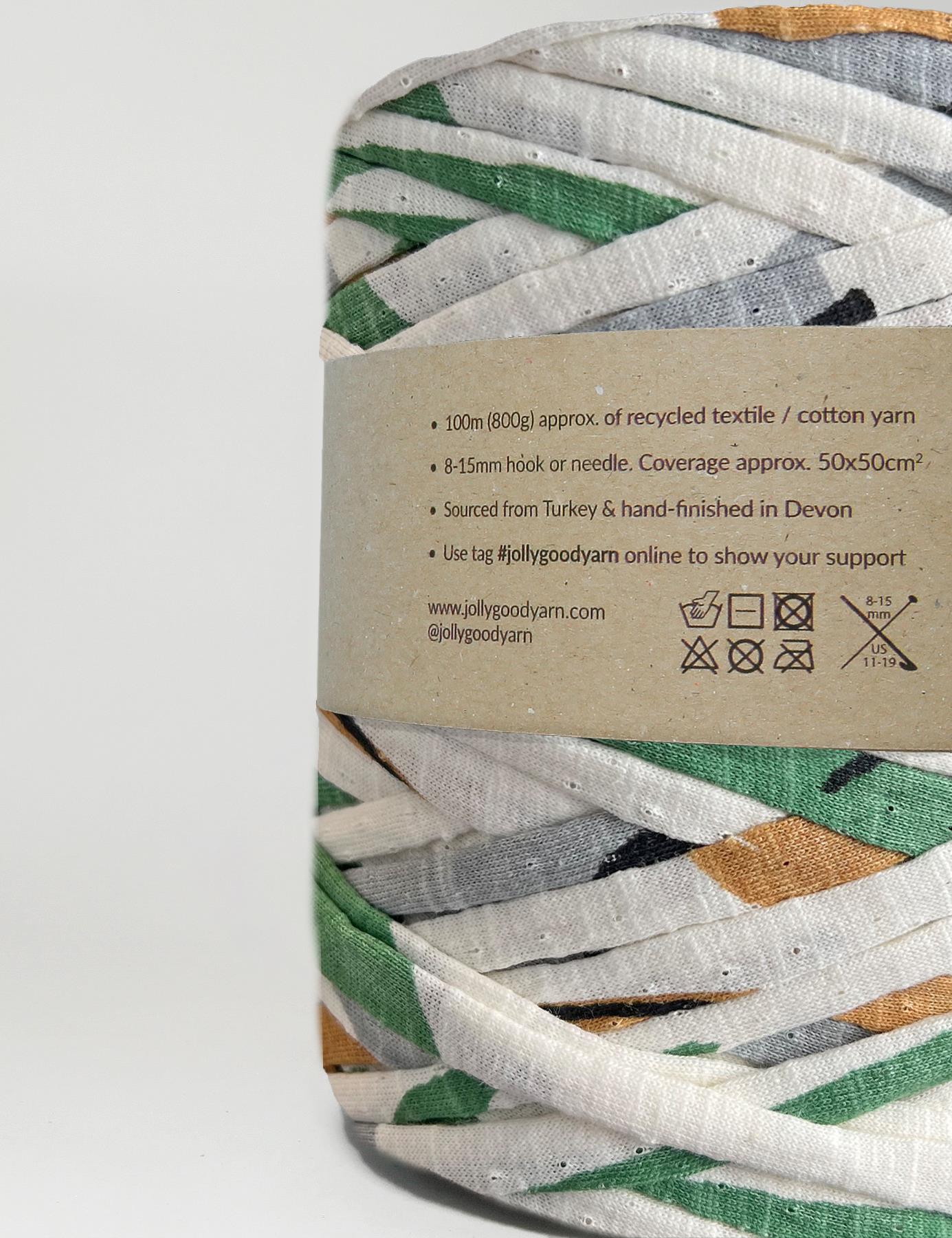 Recycled textile yarn - colour mixed