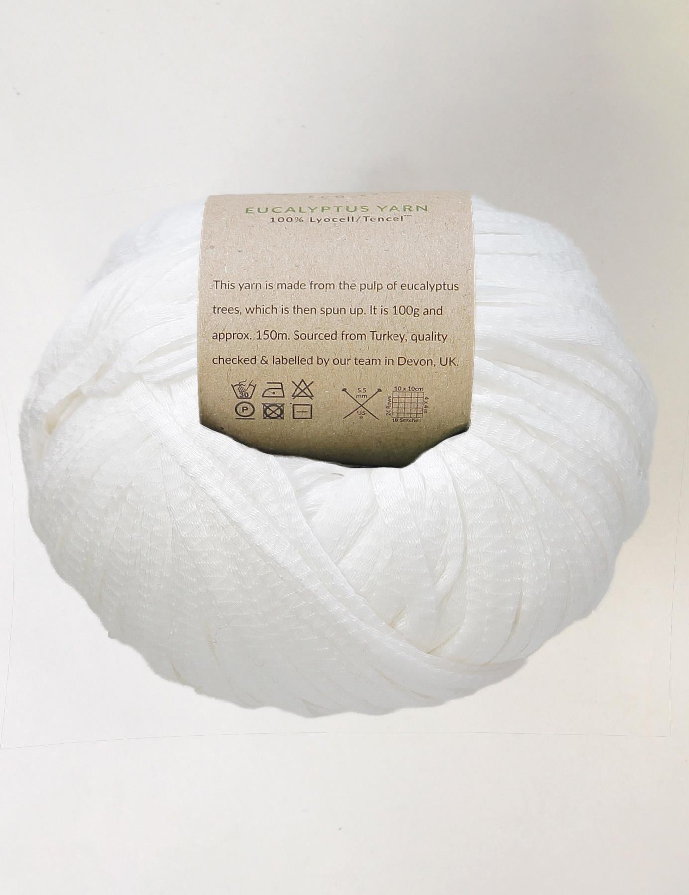 Sandford White eco-friendly eucalyptus yarn (100g)