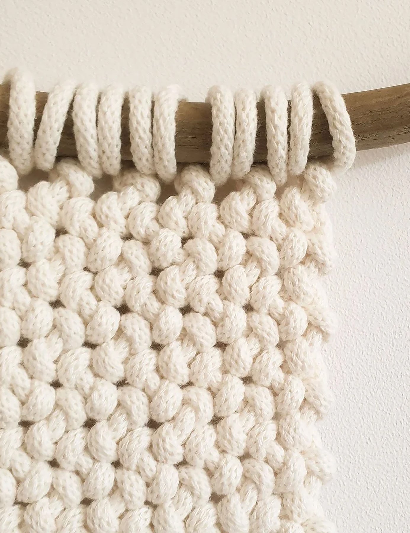 Crocheted wall hanging