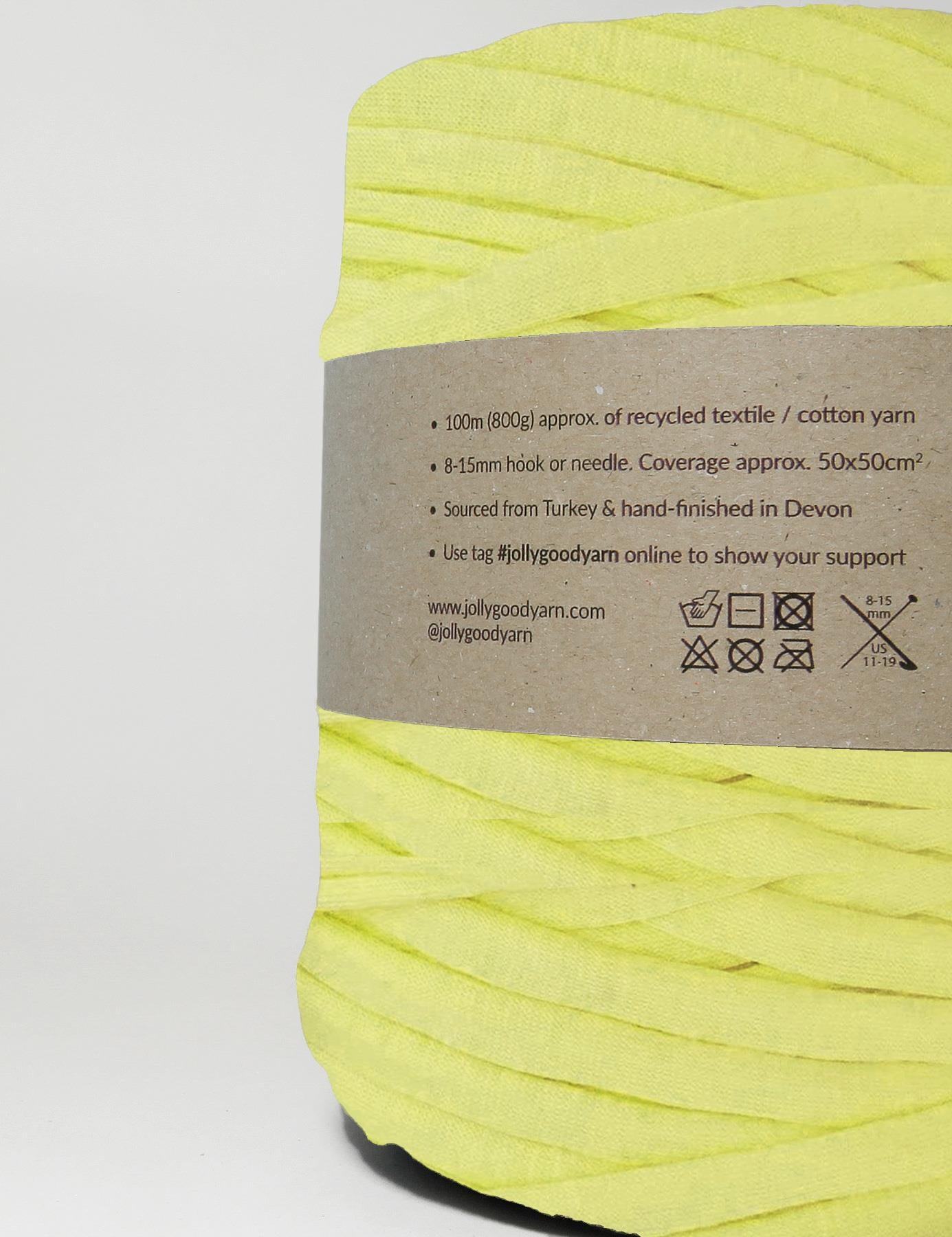 Pale yellow t-shirt yarn (100-120m)