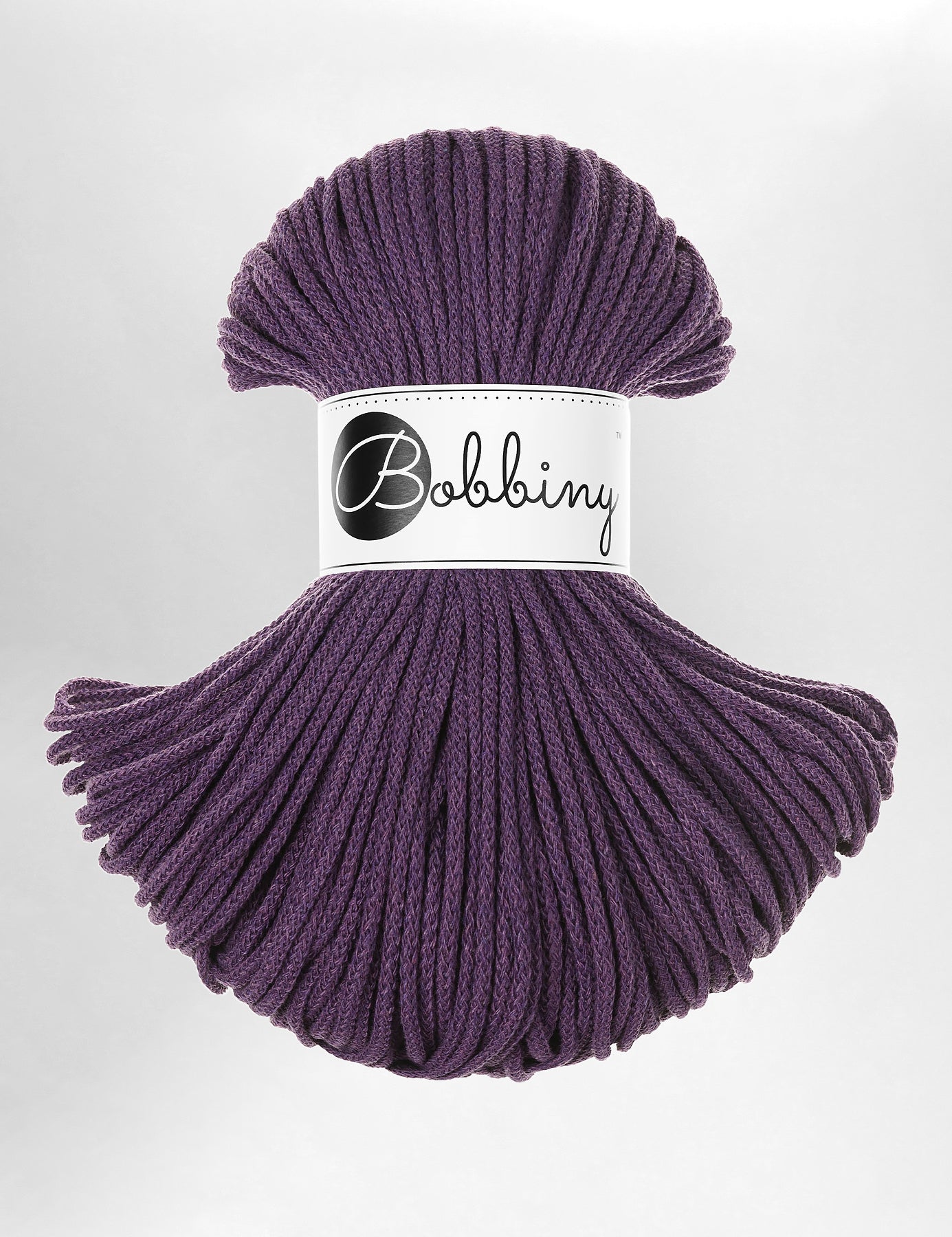Recycled textile yarn - colour violet