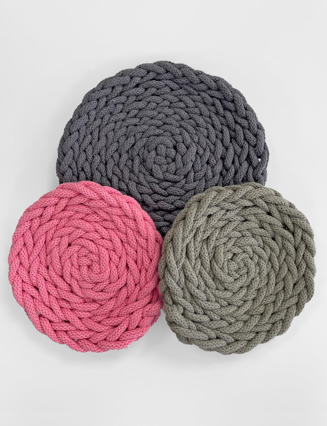 Finger Knit Placemats Macrame Kit