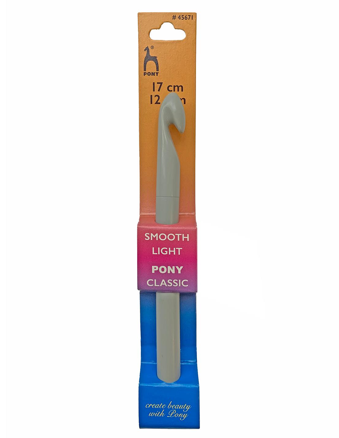 Pony 12mm plastic crochet hook (45671)