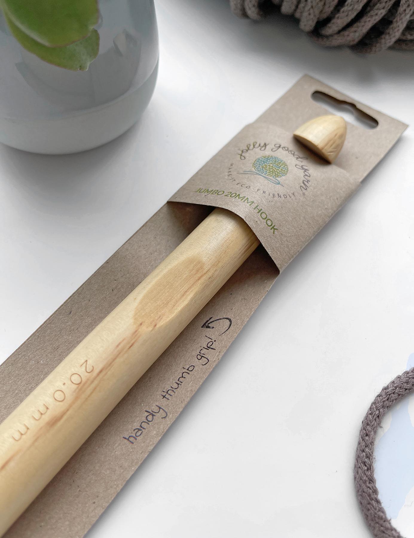 Large 20mm Birch Crochet Hook