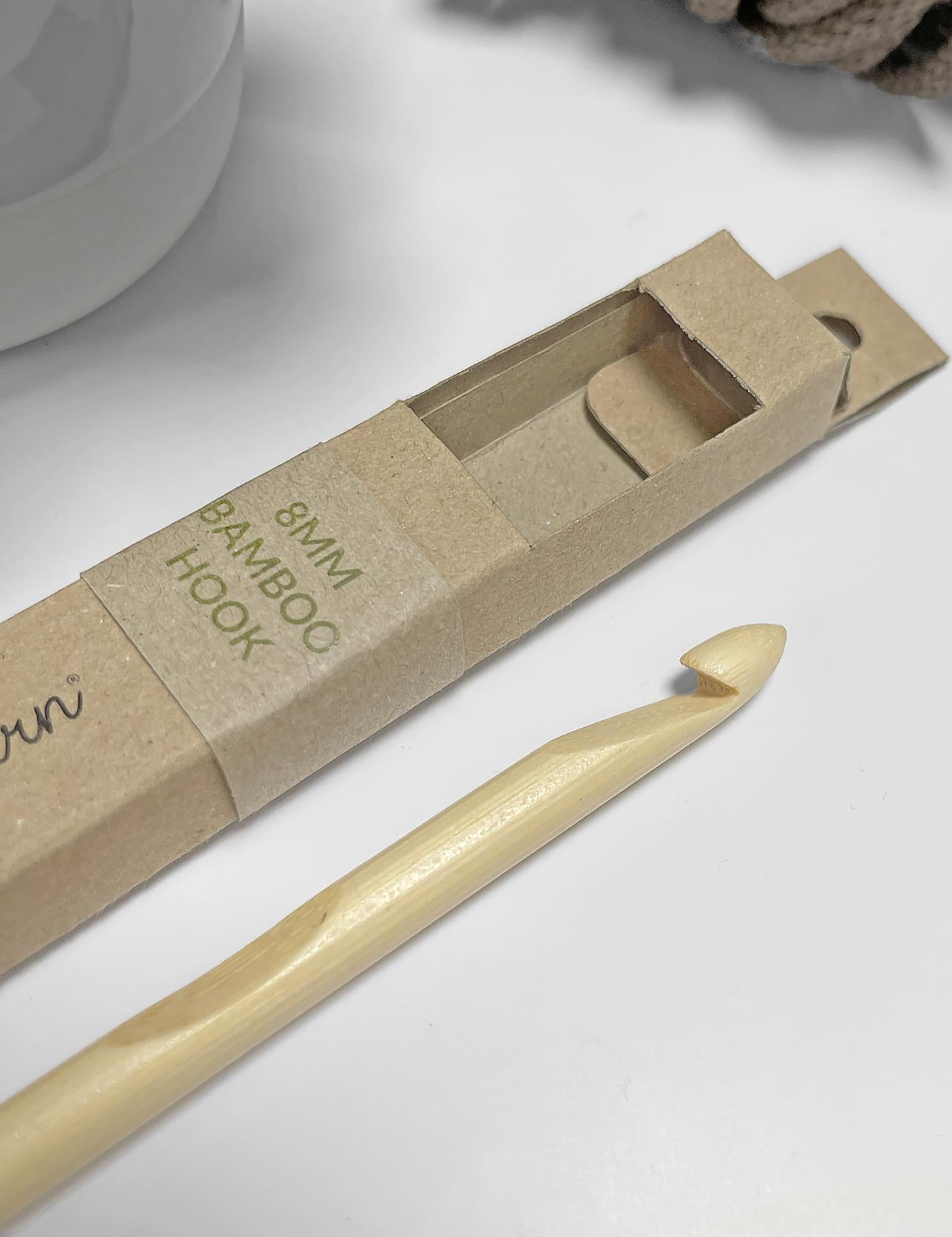 8mm Bamboo Crochet Hook