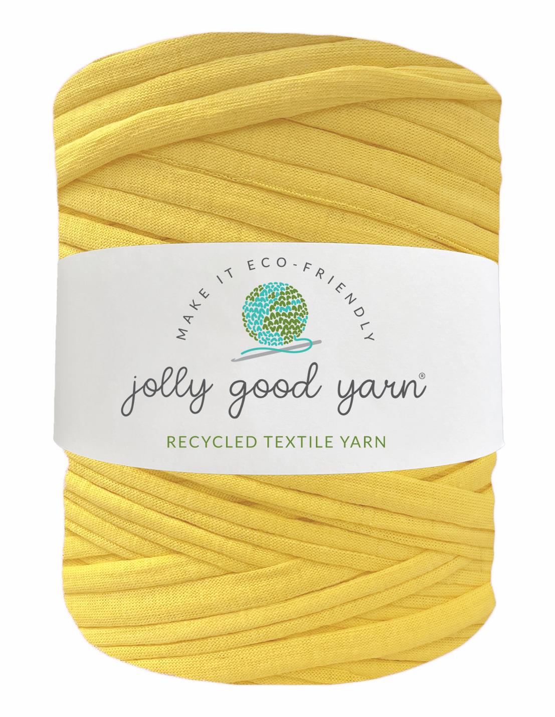 Bright butter yellow tshirt yarn by Jolly Good Yarn (100120m)