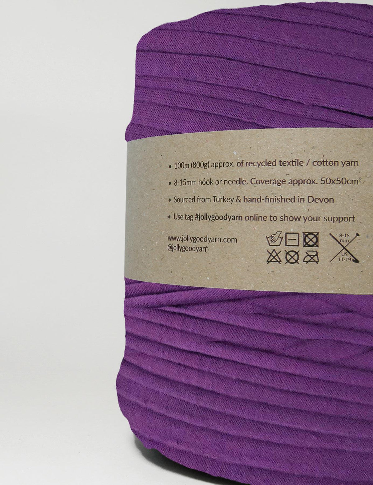 Rose purple t-shirt yarn (100-120m)