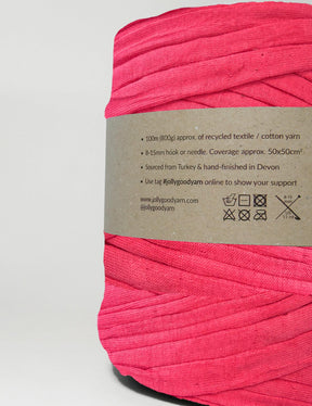Ruby pink t-shirt yarn (100-120m)