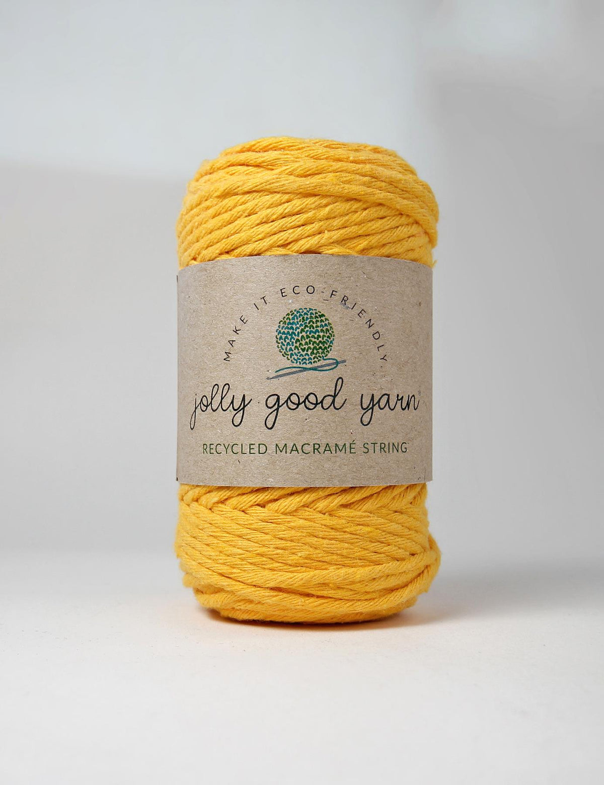 Honeychurch Mustard 3mm Macrame Cord (125g)