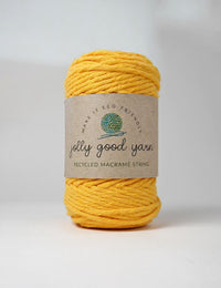 Honeychurch Mustard 3mm Macrame Cord (125g)