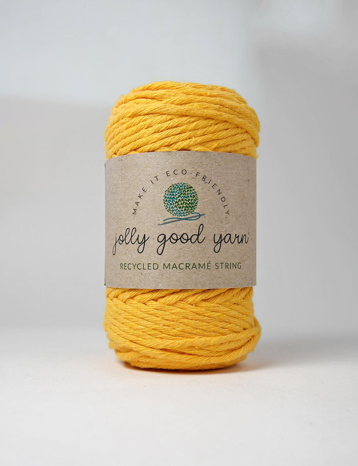 Honeychurch Mustard 3mm Macrame Cord (125g)