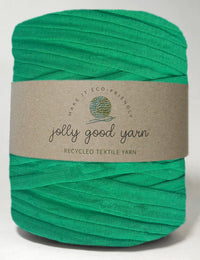 Recycled textile yarn - colour green