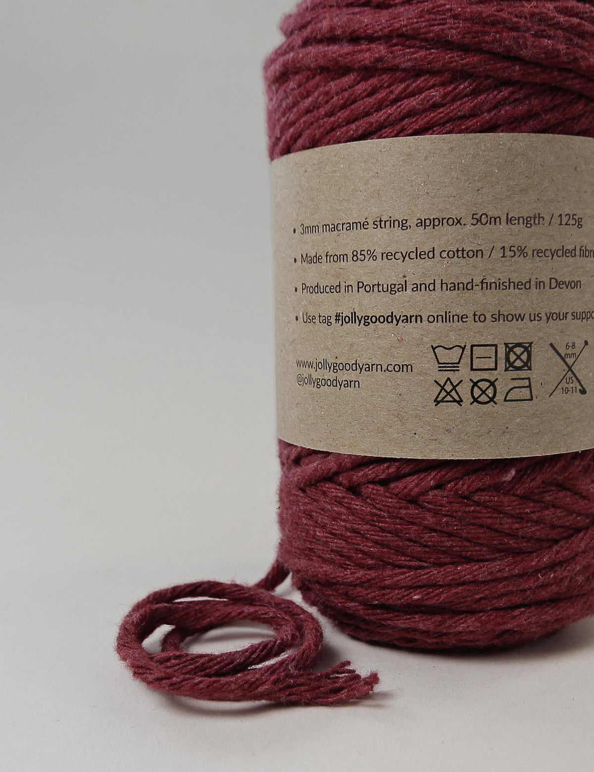 Tavistock Red 3mm Macrame String (125g)