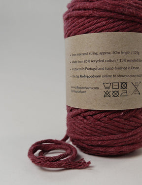 Tavistock Red 3mm Macrame String (125g)