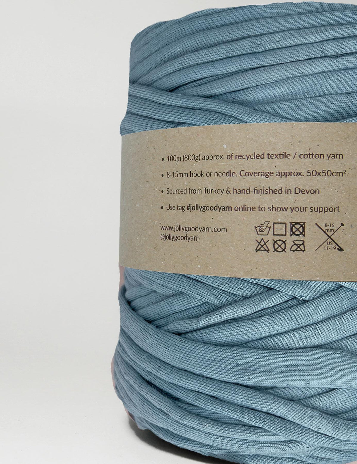 Turkish blue t-shirt yarn (100-120m)