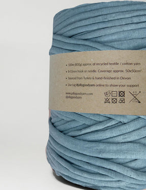 Turkish blue t-shirt yarn (100-120m)
