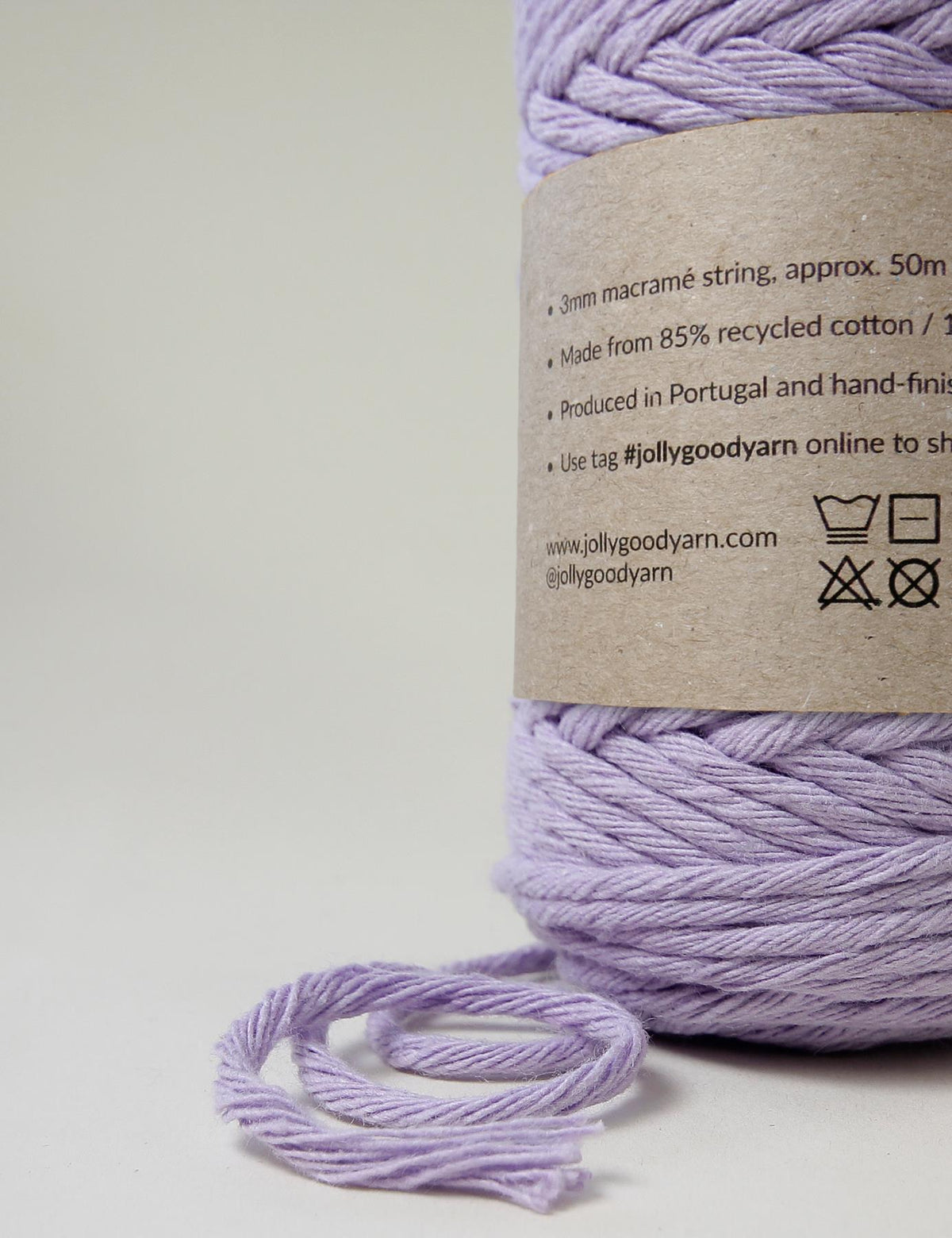 Lifton Lilac 3mm Macrame String (125g)