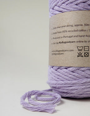 Lifton Lilac 3mm Macrame String (125g)