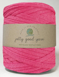 Recycled textile yarn - colour pink