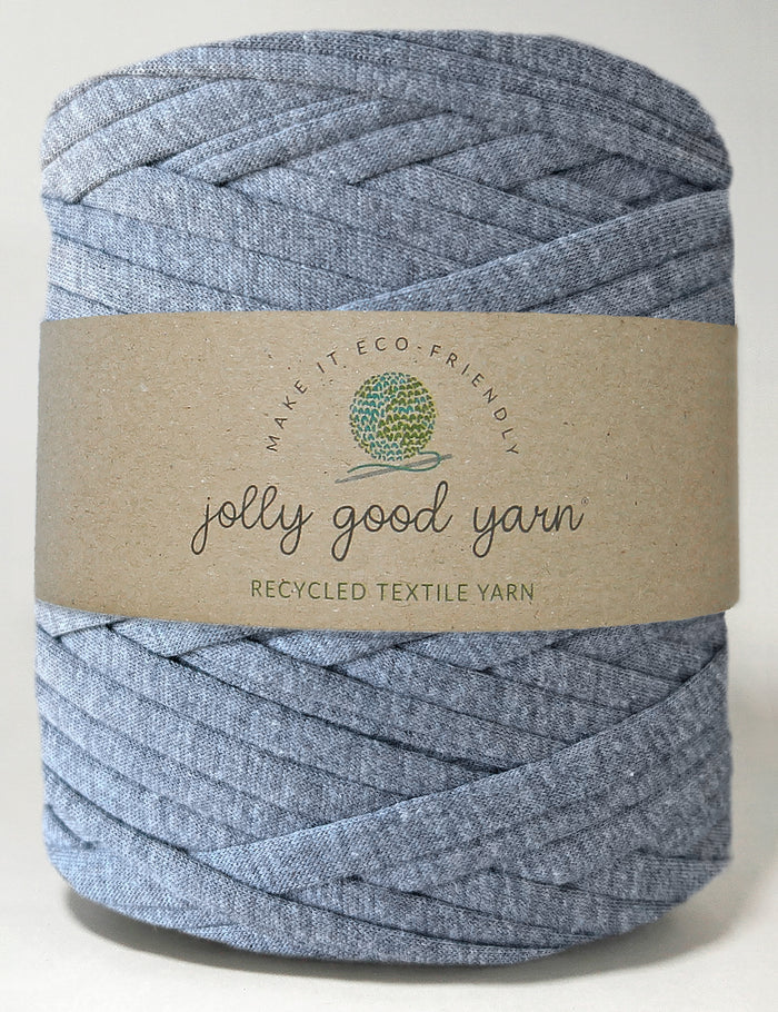 Recycled textile yarn - colour grey