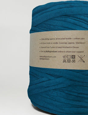 Dark muted teal t-shirt yarn (100-120m)