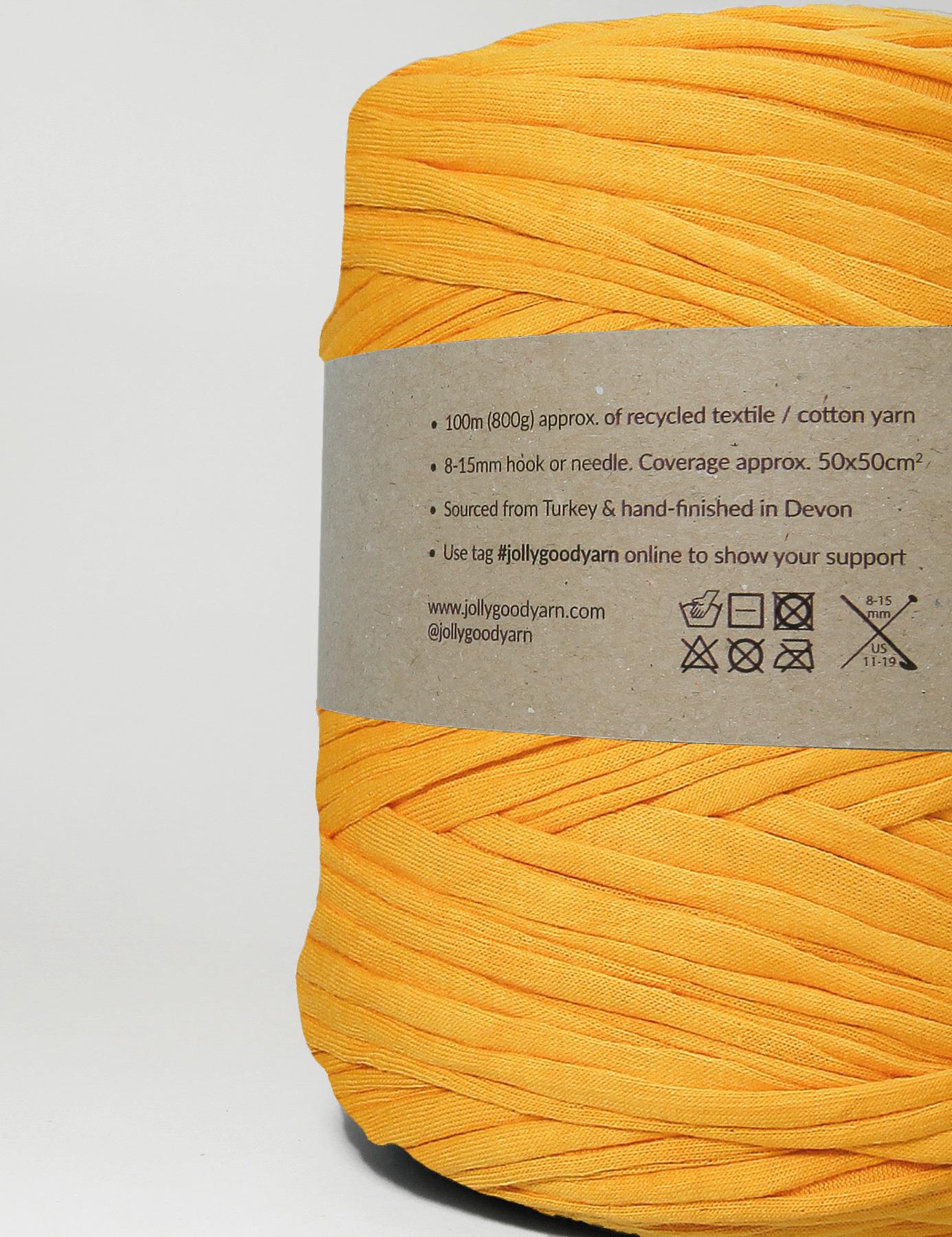 Amber yellow t-shirt yarn (100-120m)