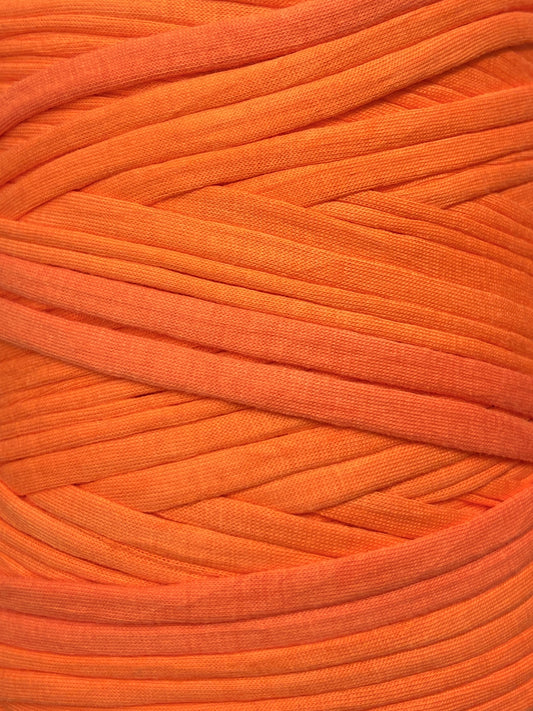 Bright orange t-shirt yarn (100m)