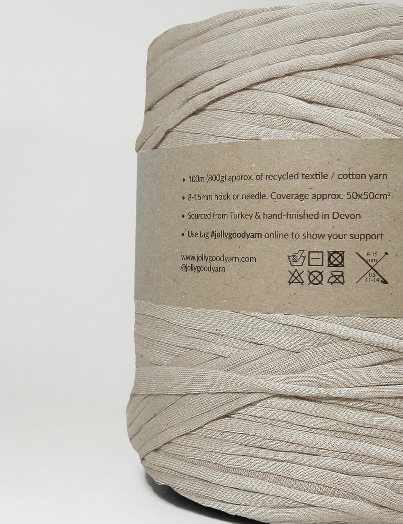 Clay taupe t-shirt yarn (100-120m)