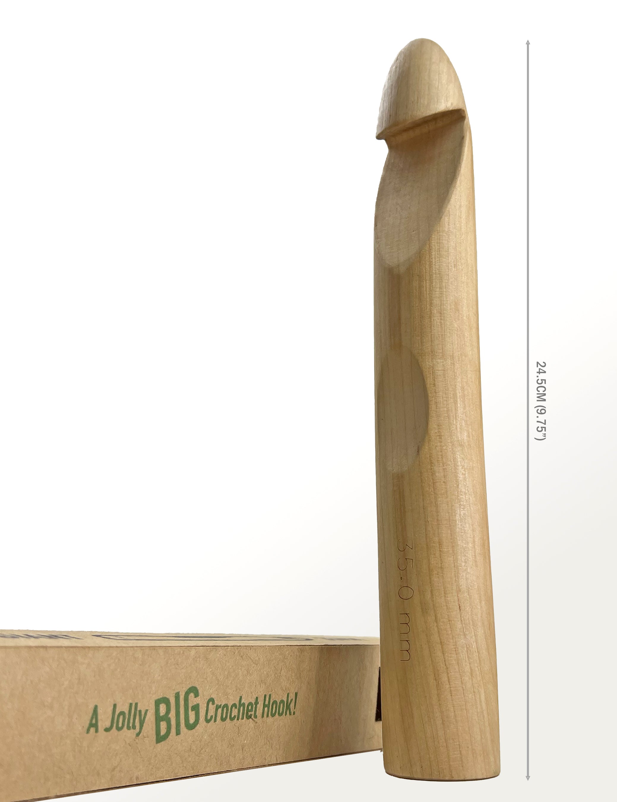 A Jolly BIG 35mm Wooden Crochet Hook! – Jolly Good Yarn