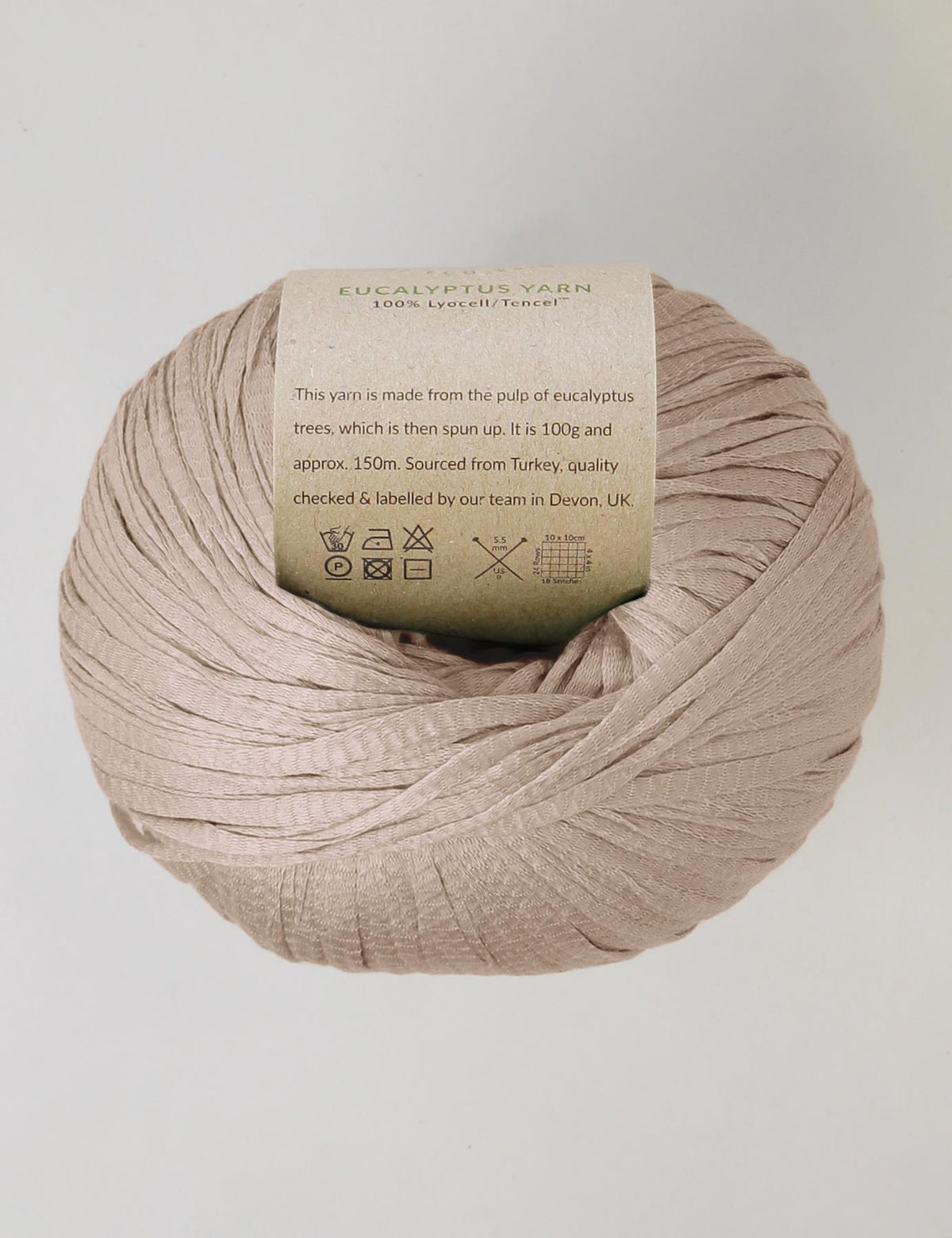 Hartland Pink eco-friendly eucalyptus yarn (100g)