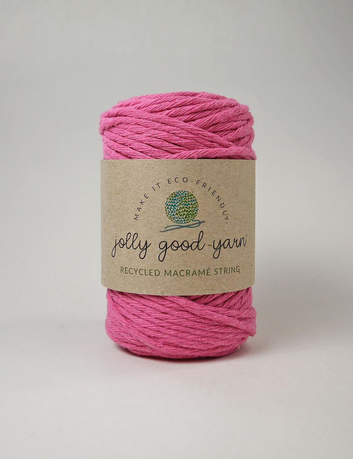Colyton Pink 3mm Macrame Cord (125g)