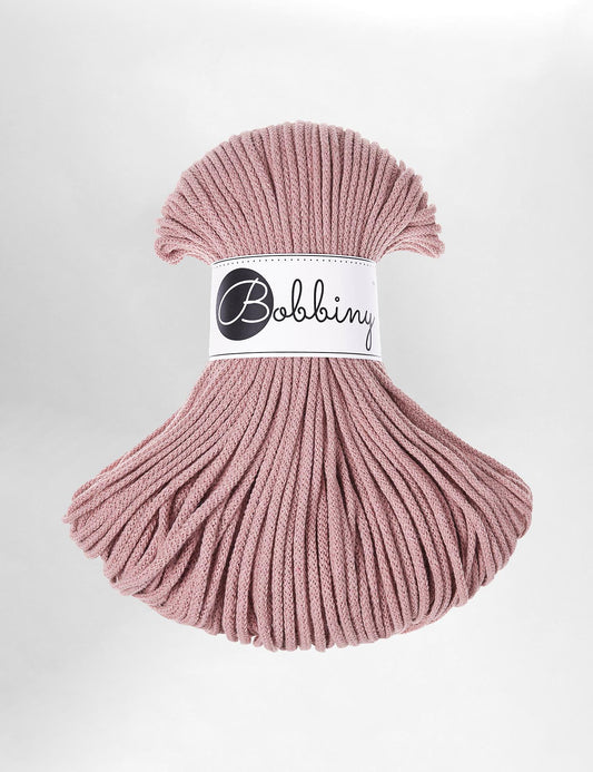 3mm Blush recycled cotton macrame cord by Bobbiny (100m)