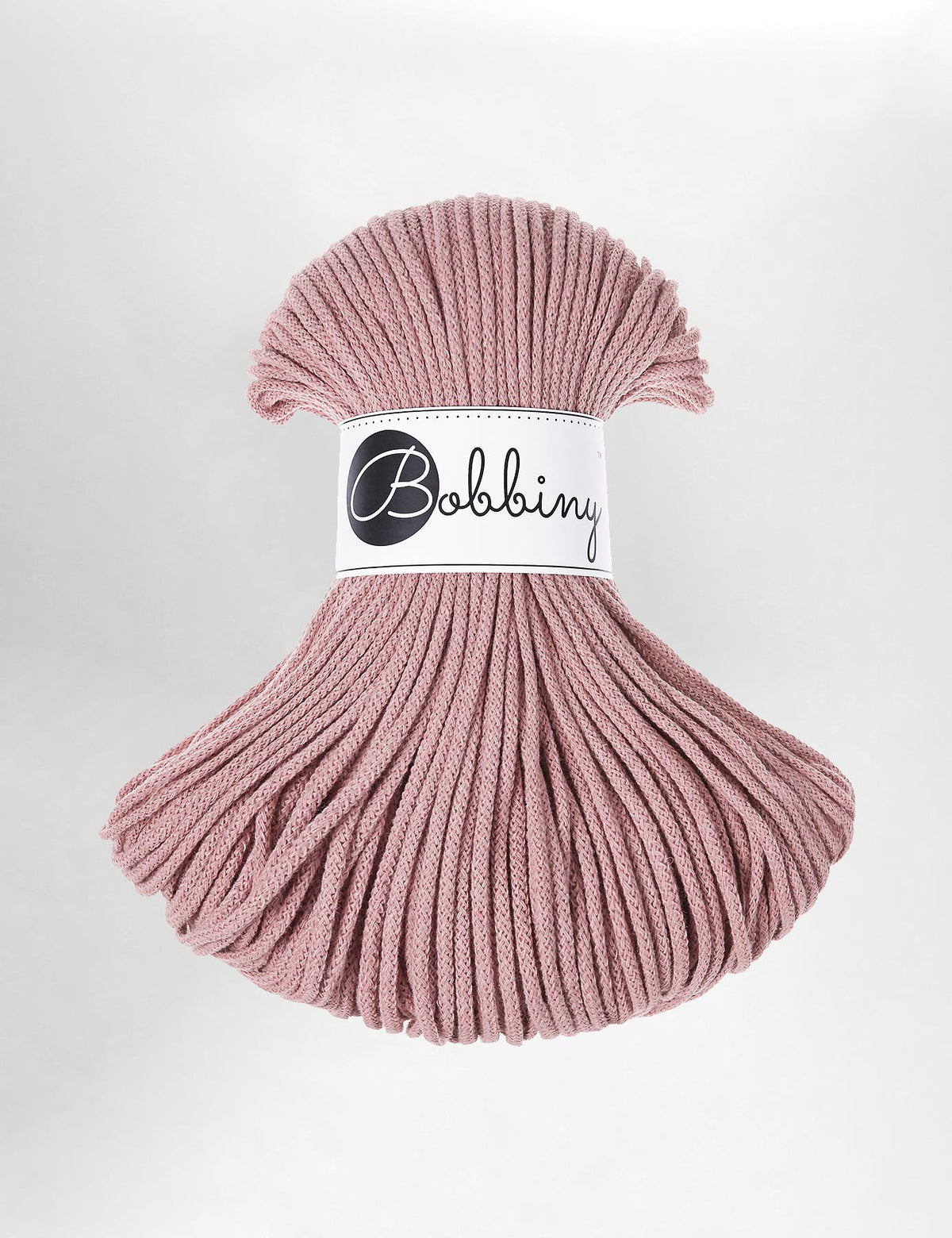 Bobbiny Blush 3mm Braided Macrame Cord (100m)