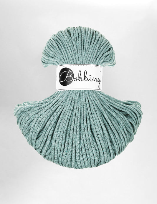 3mm Duck Egg Blue recycled cotton macrame cord by Bobbiny (100m)