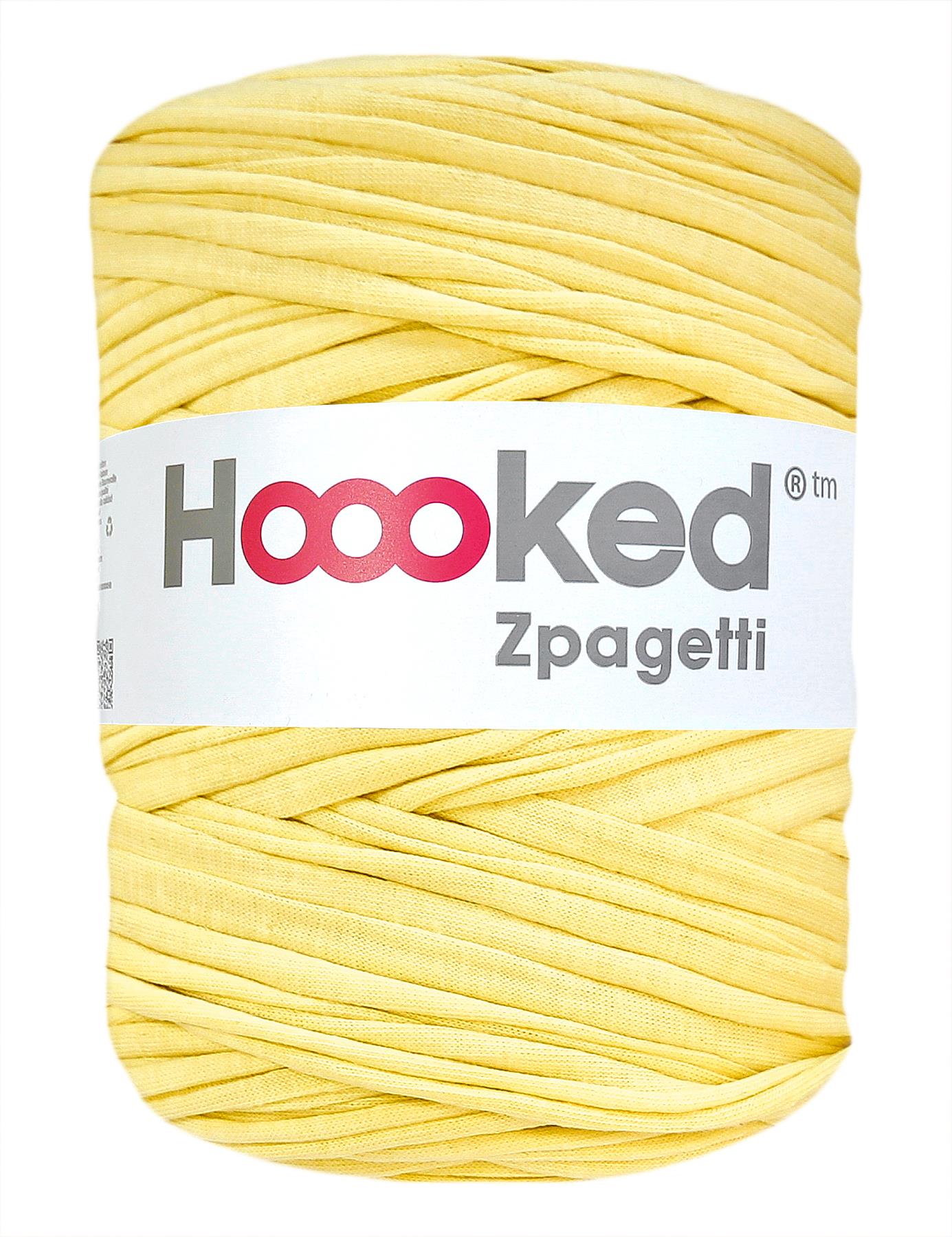 Bright sun yellow t-shirt yarn by Hoooked Zpagetti (100-120m)