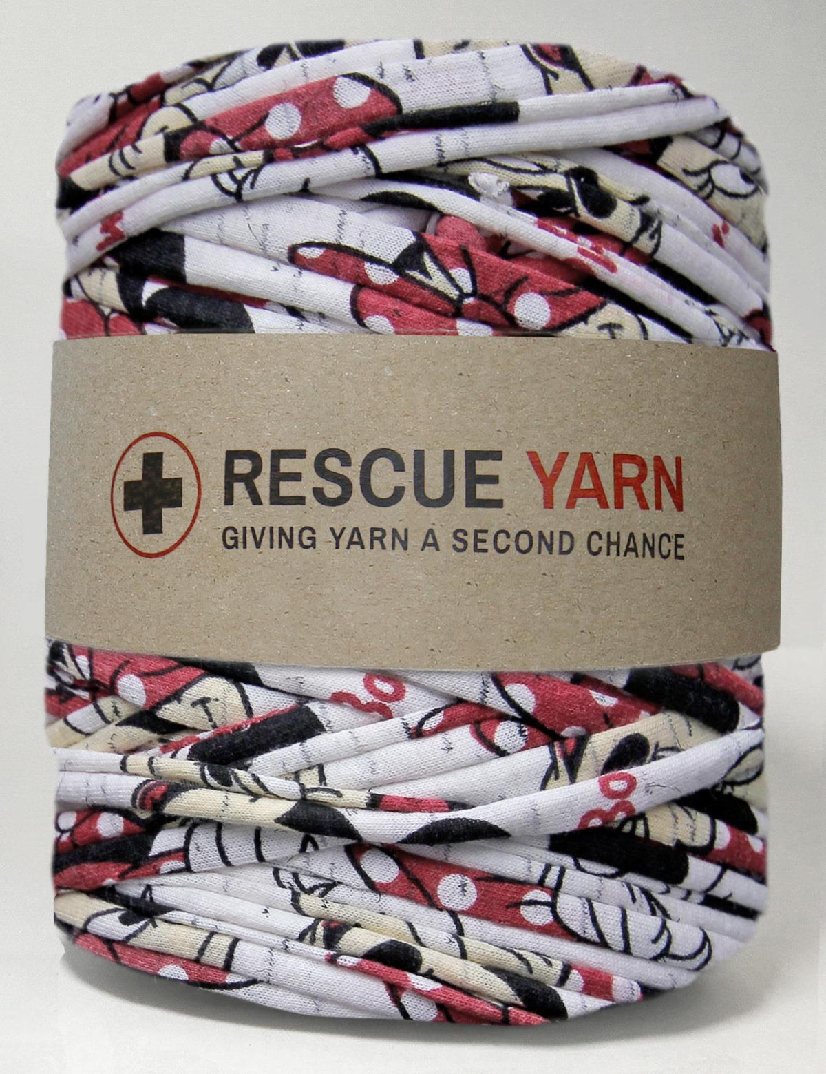 Mouse patterned t-shirt yarn by Rescue Yarn (100-120m)