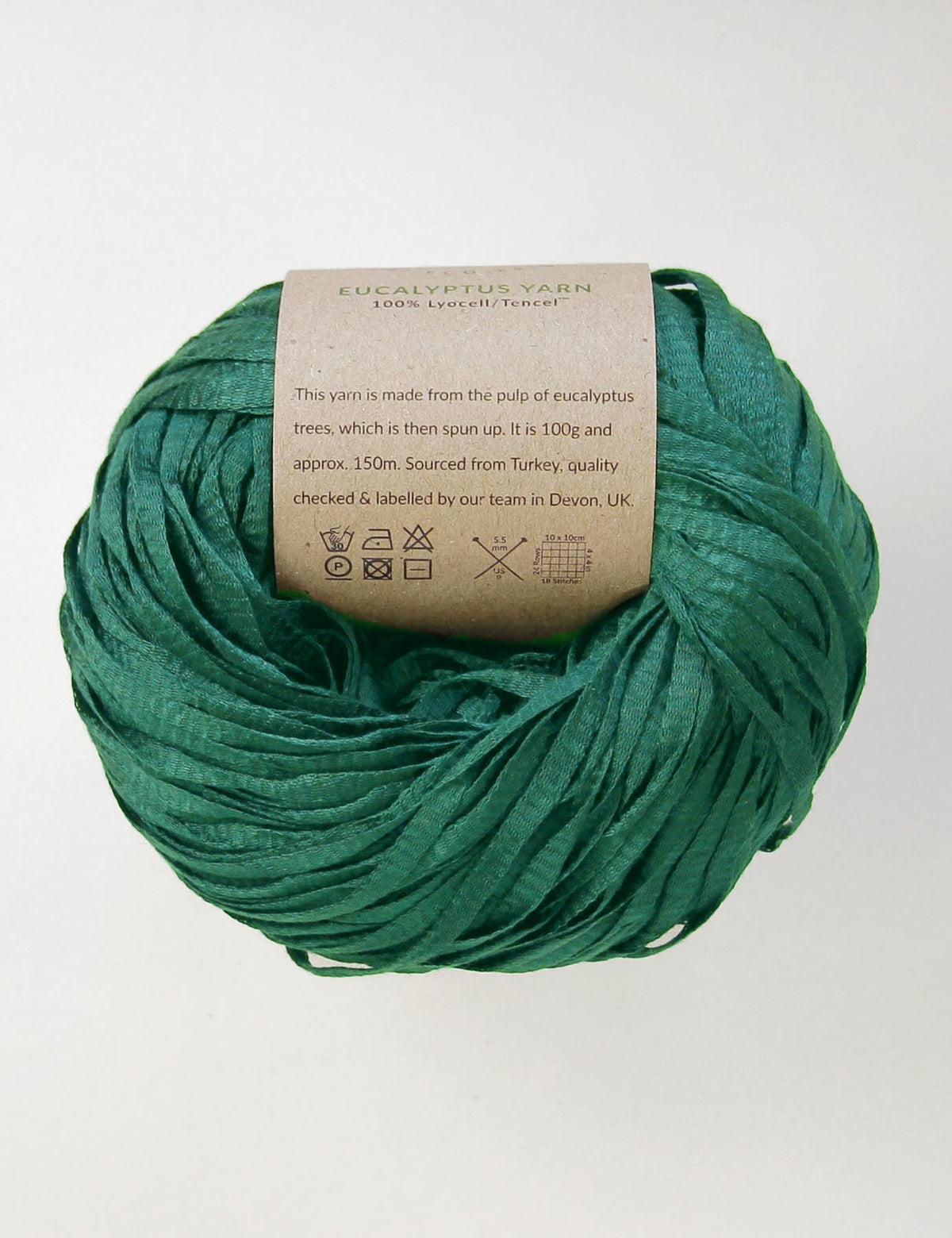 Riverton Teal eco-friendly eucalyptus yarn (100g)