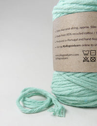 Pennymoor Mint 3mm Macrame Cord (125g)