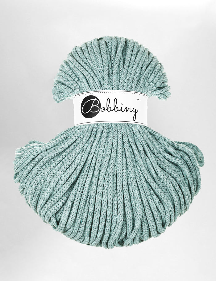 Bobbiny Duck Egg Blue 5mm Braided Macrame Cord (100m)