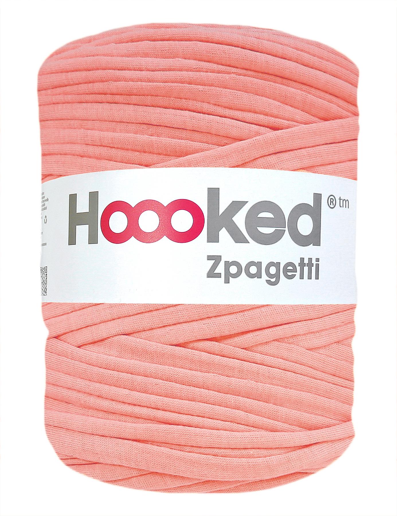 Peachy pink t-shirt yarn by Hoooked Zpagetti (100-120m)