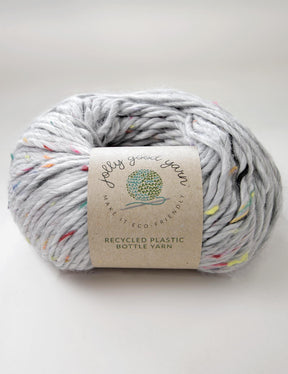 Torquay Grey recycled plastic yarn  (100g)