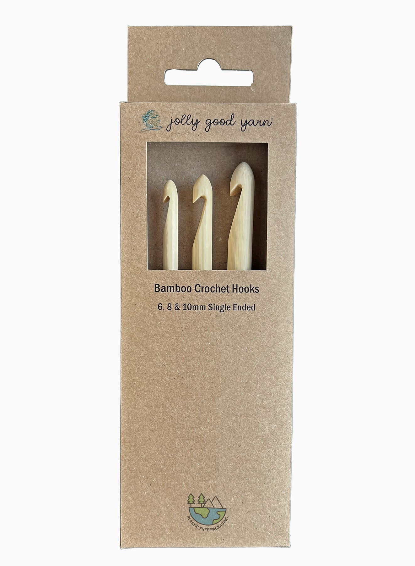 3 Pack of Bamboo Crochet Hooks (610mm) by Jolly Good Yarn