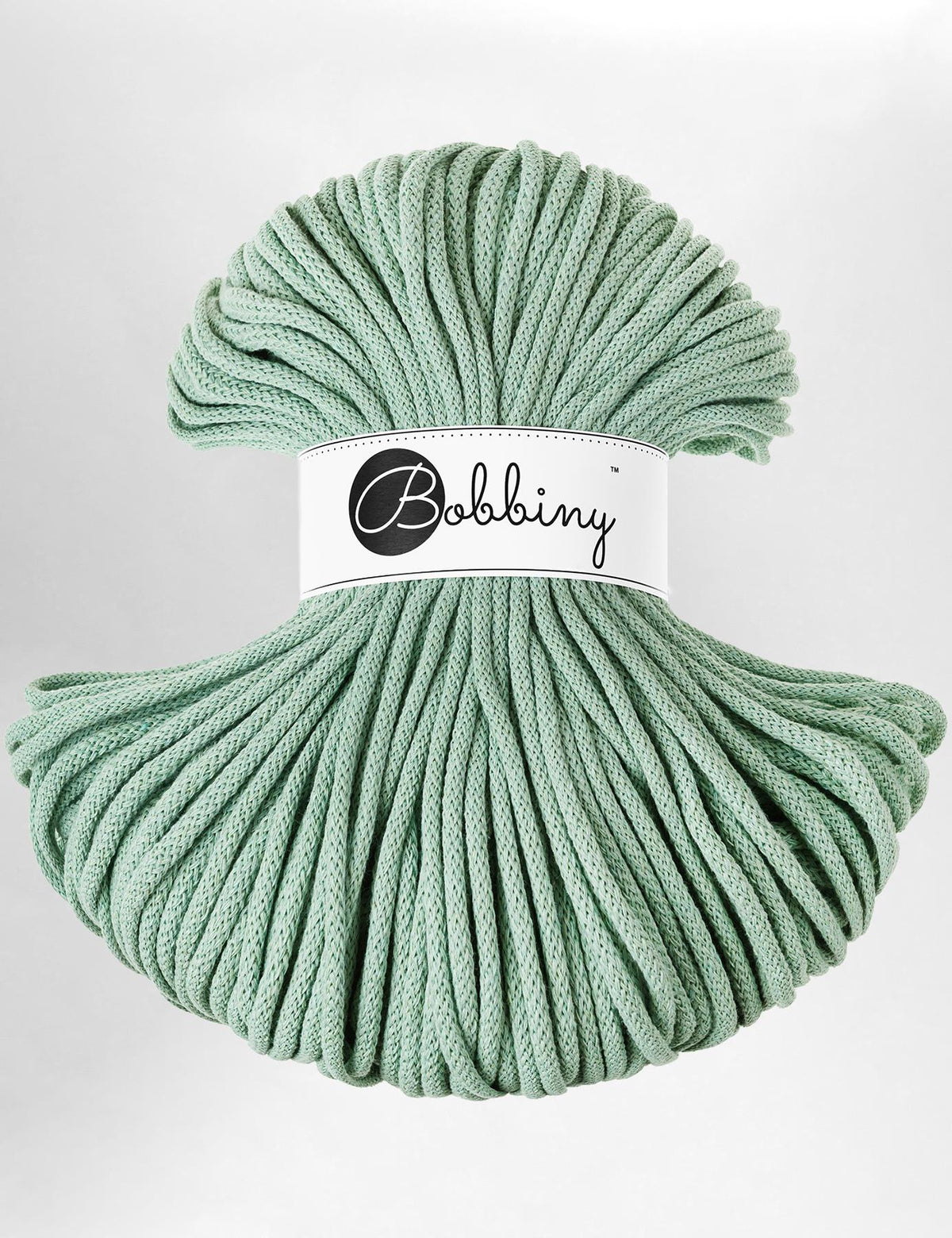 5mm Aloe recycled cotton macrame cord by Bobbiny (100m)