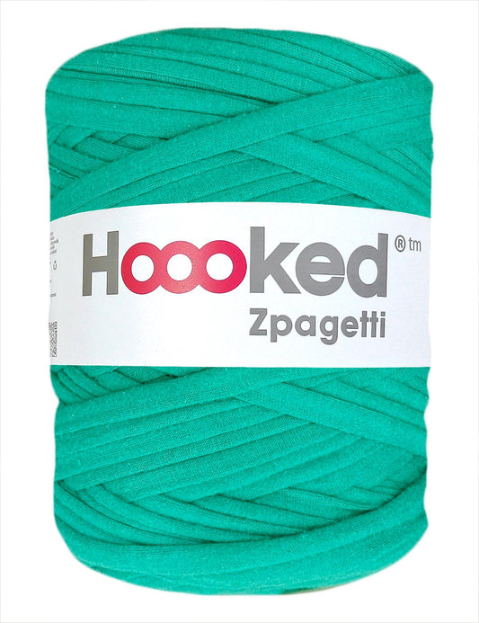 Muted turquoise t-shirt yarn by Hoooked Zpagetti (100-120m)
