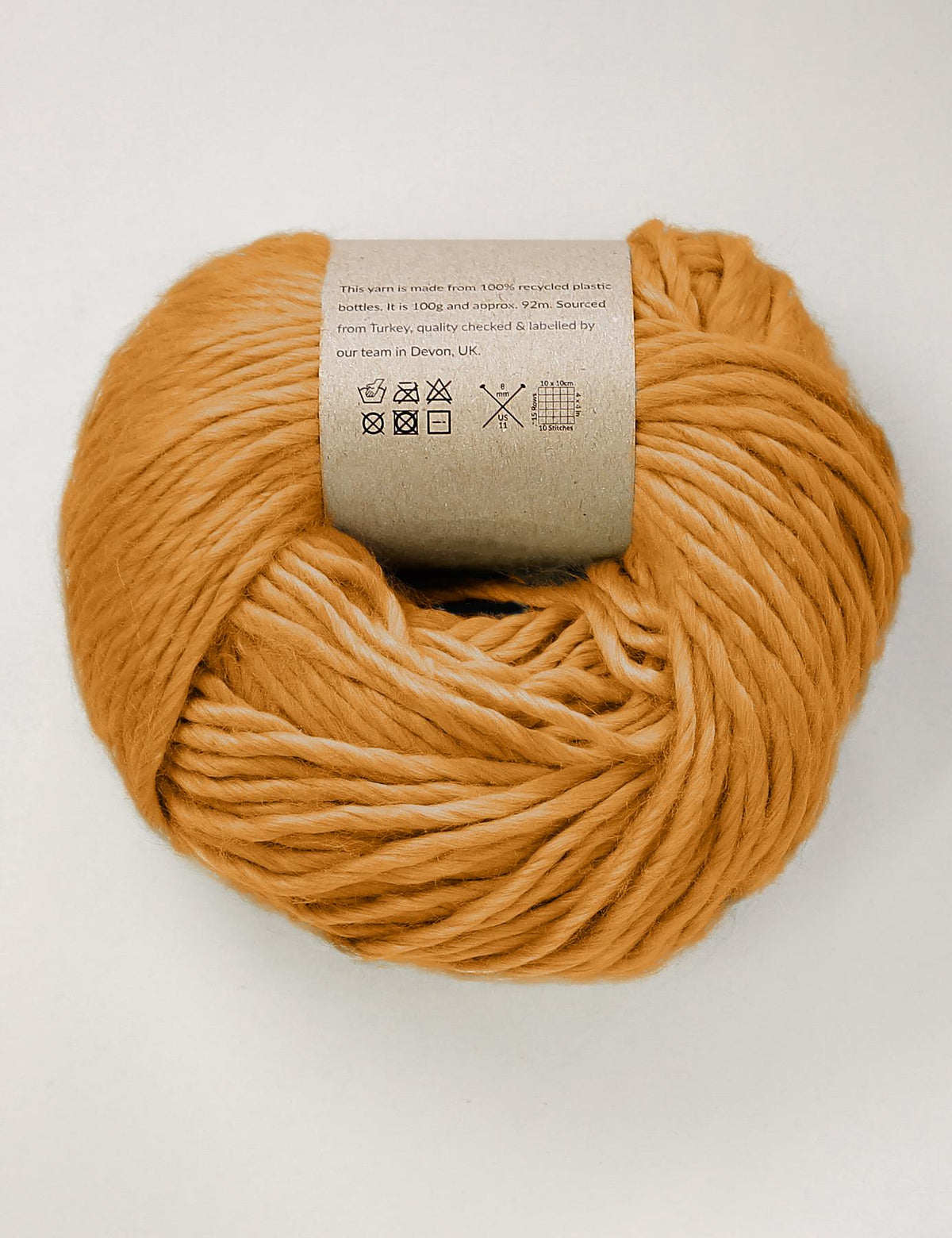 Hope Mustard recycled plastic yarn (100g)